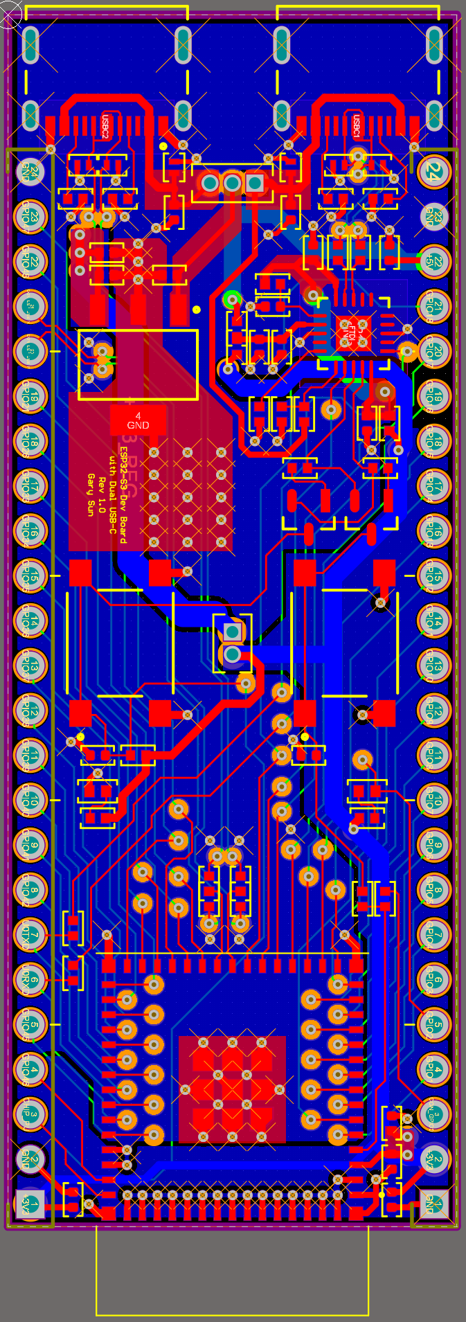 ESP32-S3 Development Board PCB