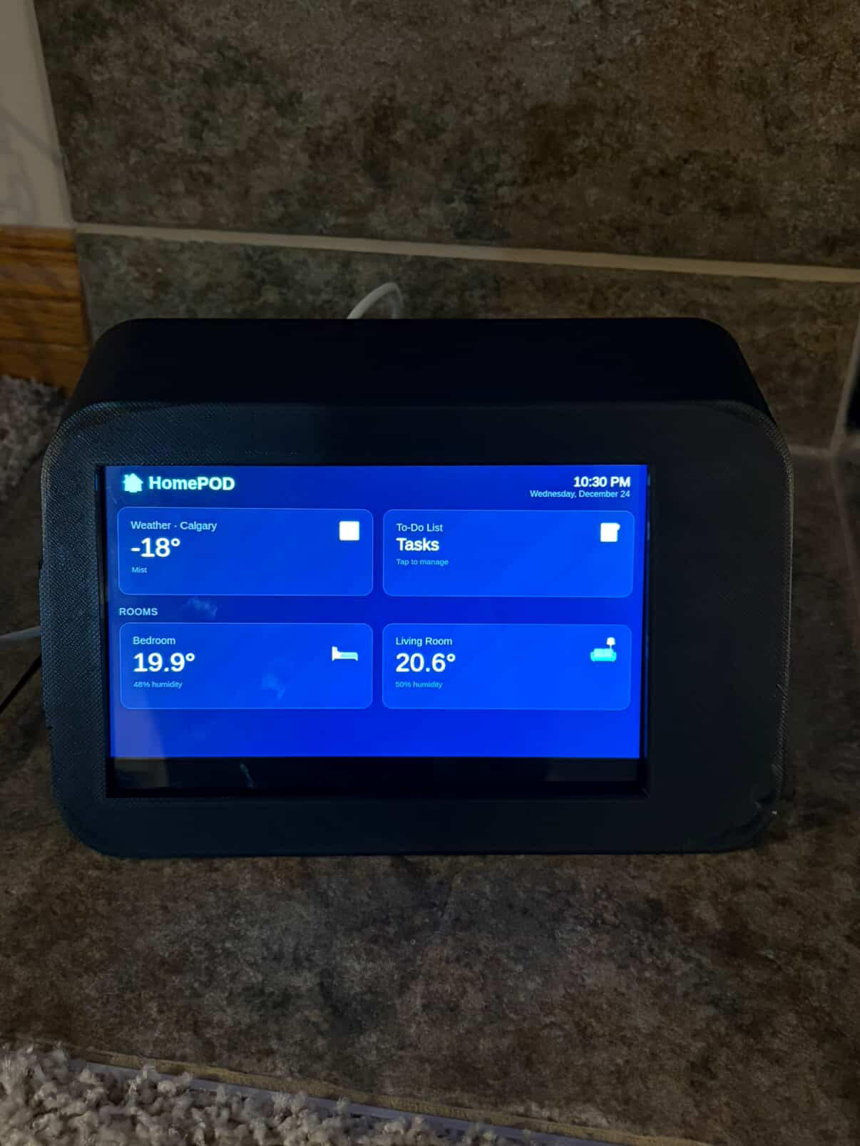 HomePOD dashboard